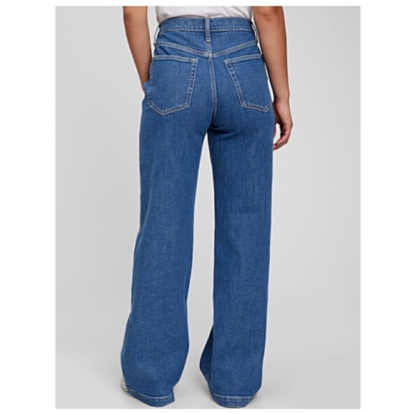 GAP High-Stride Jeans size 8 Slouchy Fit Distress “A Whole Lot of Easy!”NWTS-$80 - Picture 3 of 5
